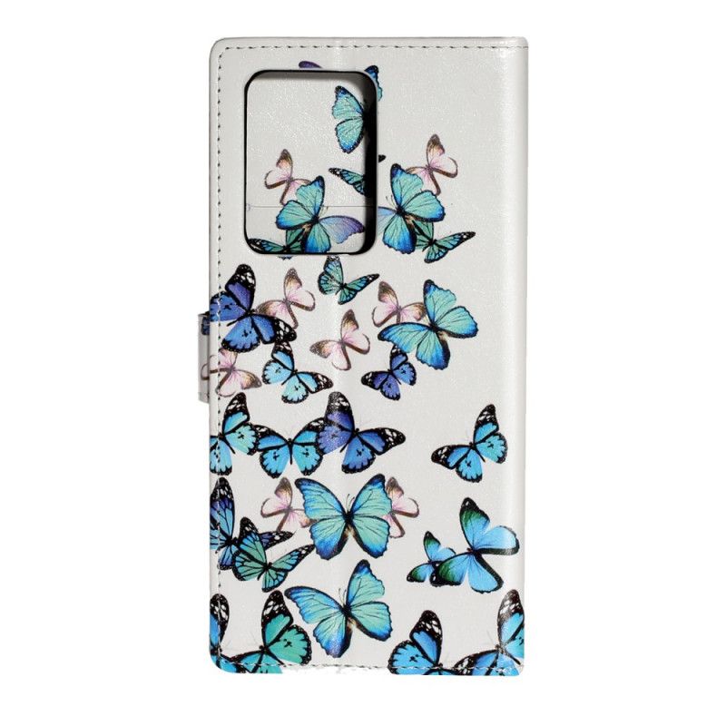 Läderfodral Samsung Galaxy S20 Plus / S20 Plus 5G Mobilskal Design Fjärilar