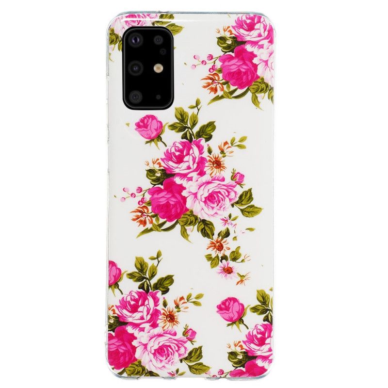 Skal Samsung Galaxy S20 Plus / S20 Plus 5G Mobilskal Fluorescerande Blommor