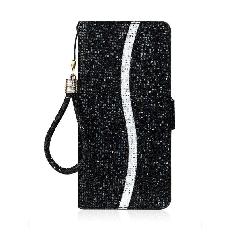 Skyddsfodral Samsung Galaxy S20 Plus / S20 Plus 5G Svart Glitterdesign