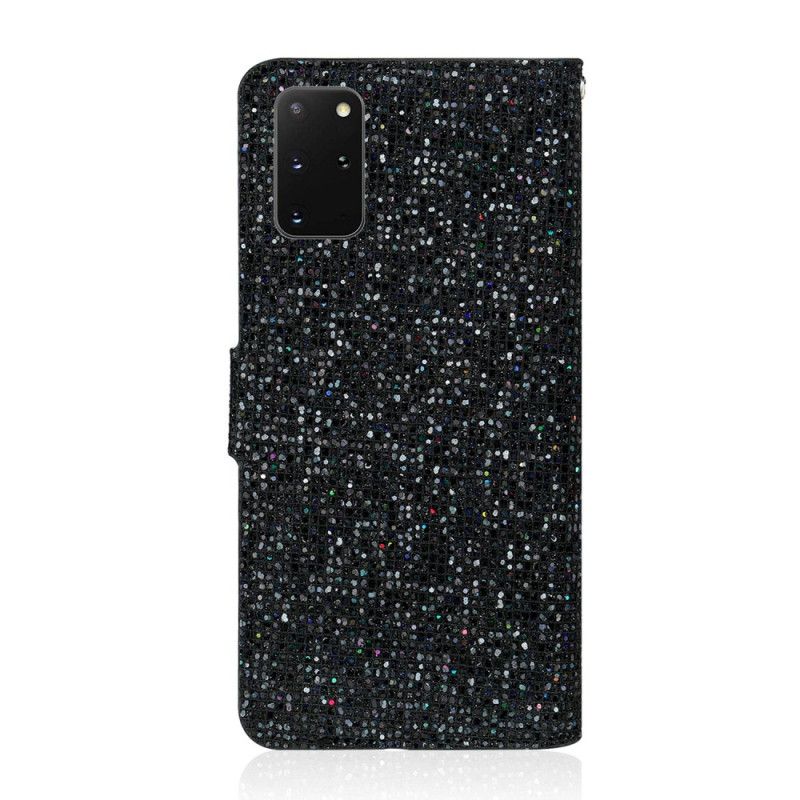 Skyddsfodral Samsung Galaxy S20 Plus / S20 Plus 5G Svart Glitterdesign