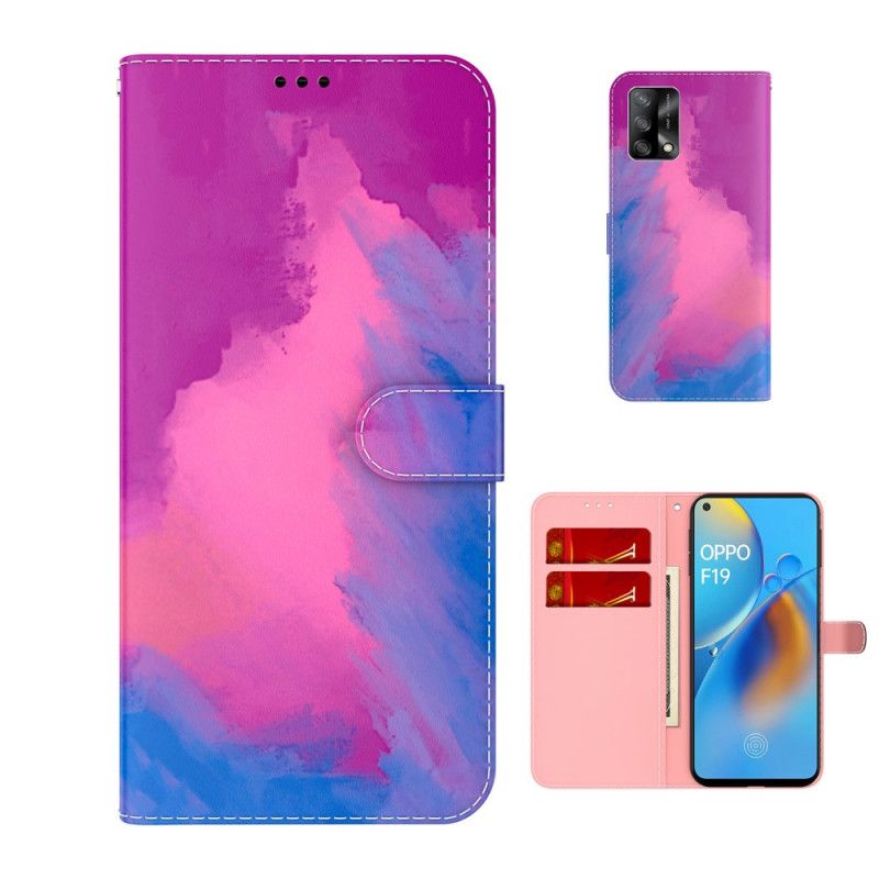 Fodral Oppo A74 4g Akvarell