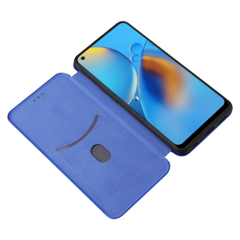 Folio-fodral Oppo A74 4g Kolfiber