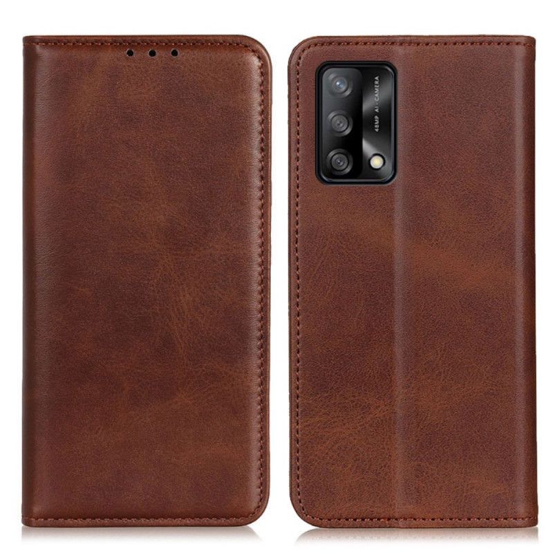 Folio-fodral Oppo A74 4g Split Leather Elegance