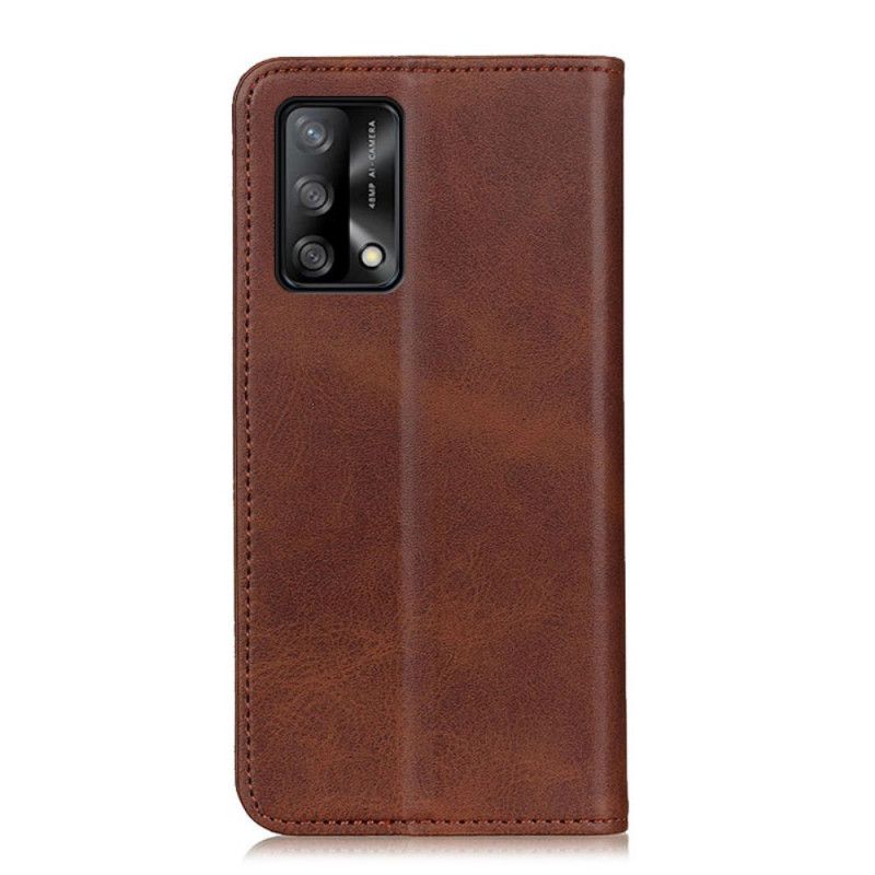 Folio-fodral Oppo A74 4g Split Leather Elegance