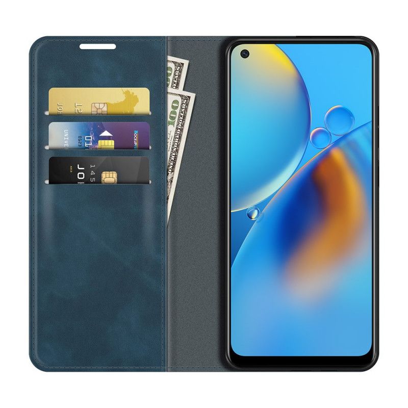 Folio-fodral Oppo A74 4g Telefonfodral Skin-touch