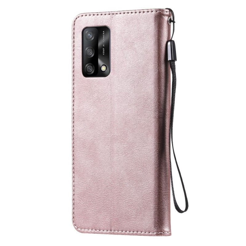 Läderfodral Oppo A74 4g Telefonfodral Lädereffektband