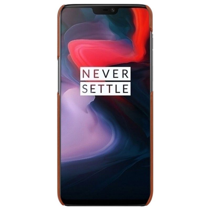 Skal för OnePlus 6T Svart Imak Ruiyi-Serien Lädereffekt