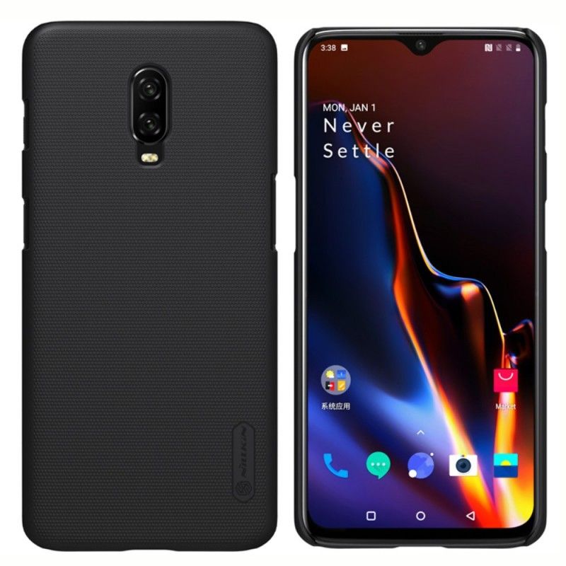 Skal för OnePlus 6T Svart Styv Frostat Nillkin