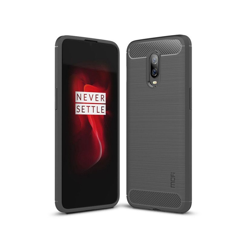 Skal OnePlus 6T Svart Mobilskal Mofi Borstat Kolfiber