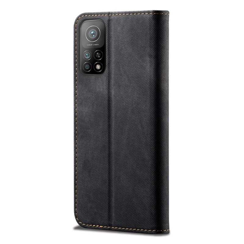 Folio-fodral för Xiaomi Mi 10T / 10T Pro Svart Jeanstyg