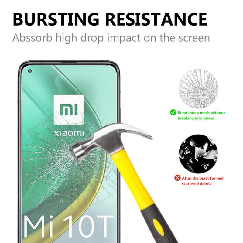 Ljusbågsskydd Av Härdat Glas För Xiaomi Mi 10T / 10T Pro Skärm