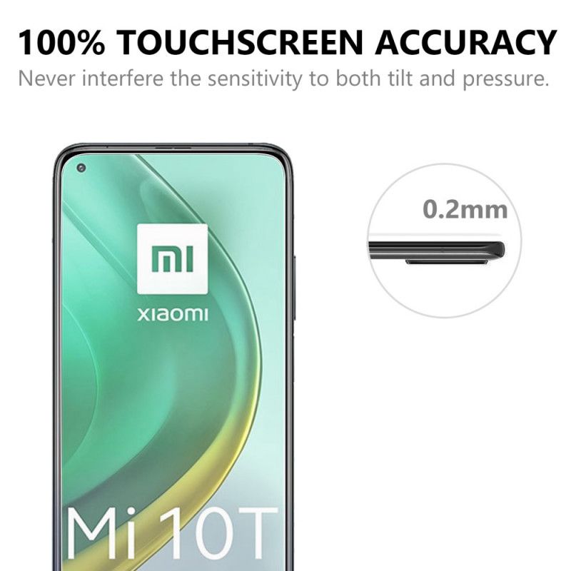 Ljusbågsskydd Av Härdat Glas För Xiaomi Mi 10T / 10T Pro Skärm