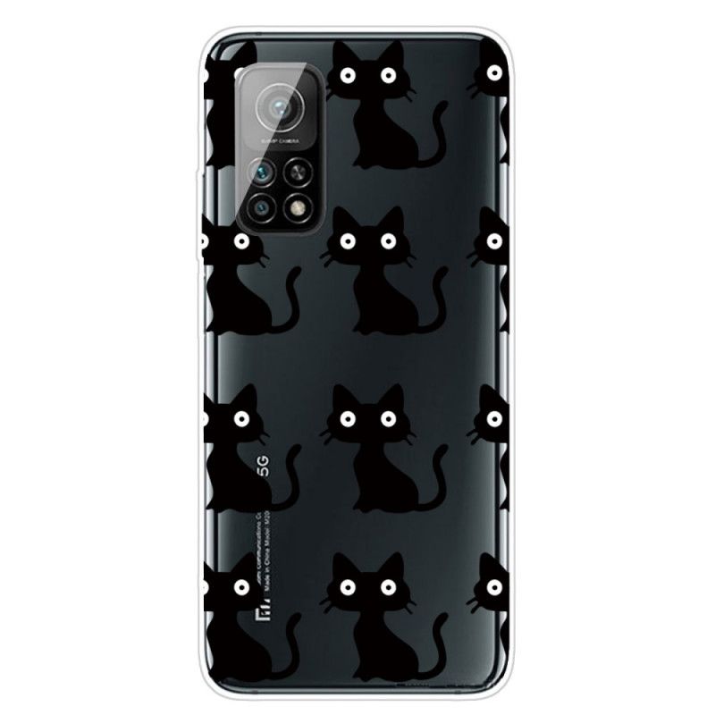 Skal för Xiaomi Mi 10T / 10T Pro Flera Svarta Katter