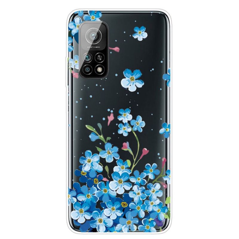 Skal Xiaomi Mi 10T / 10T Pro Bukett Med Blå Blommor