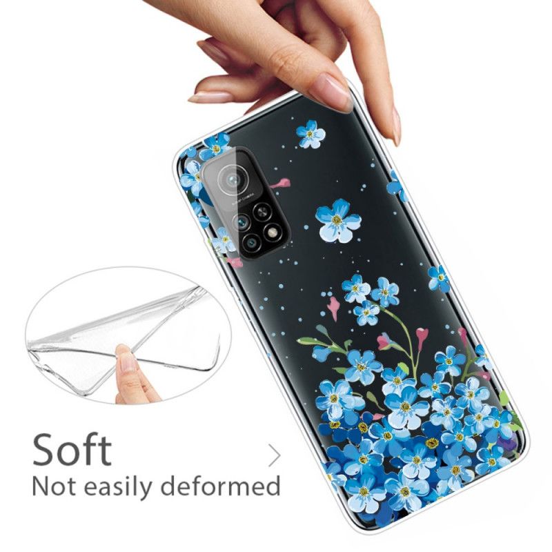 Skal Xiaomi Mi 10T / 10T Pro Bukett Med Blå Blommor