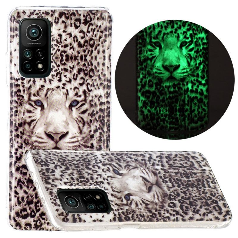 Skal Xiaomi Mi 10T / 10T Pro Fluorescerande Leopard