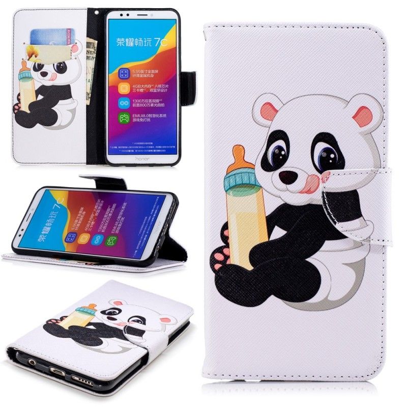 Fodral för Huawei Y7 2018 Baby Panda