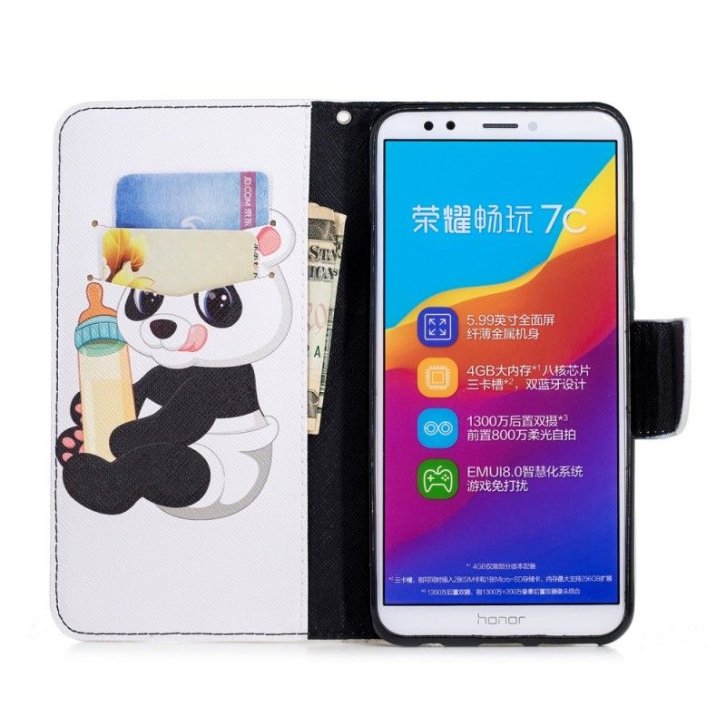 Fodral för Huawei Y7 2018 Baby Panda