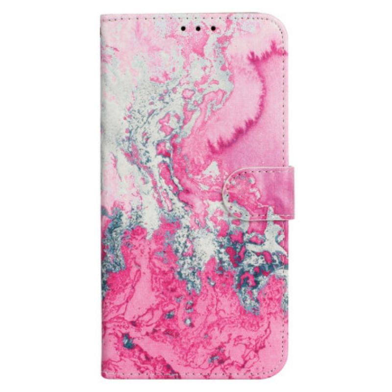 Fodral iPhone 16 Plus Marmorrosa Marmor