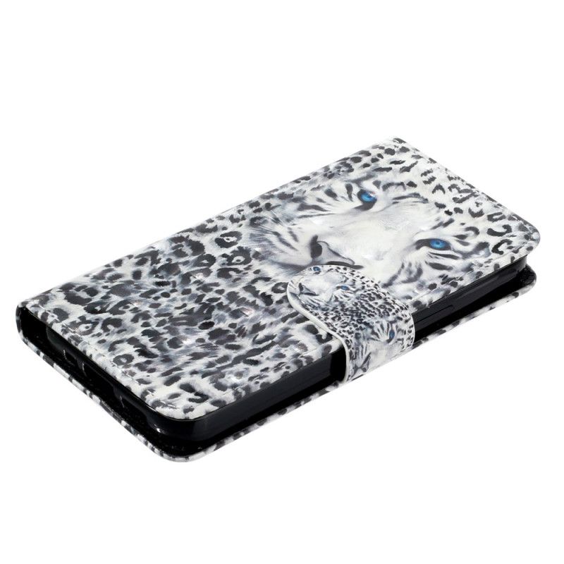 Skyddsfodral iPhone 16 Plus Leopardhuvud Med Rem