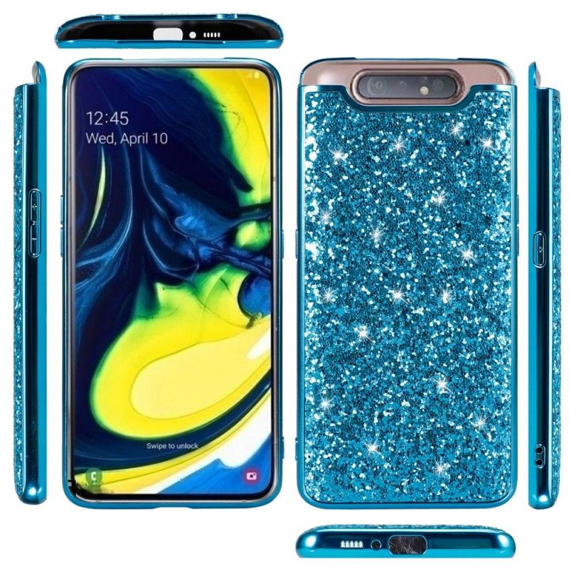 Skal för Samsung Galaxy A80 / A90 Svart Premium Glitter