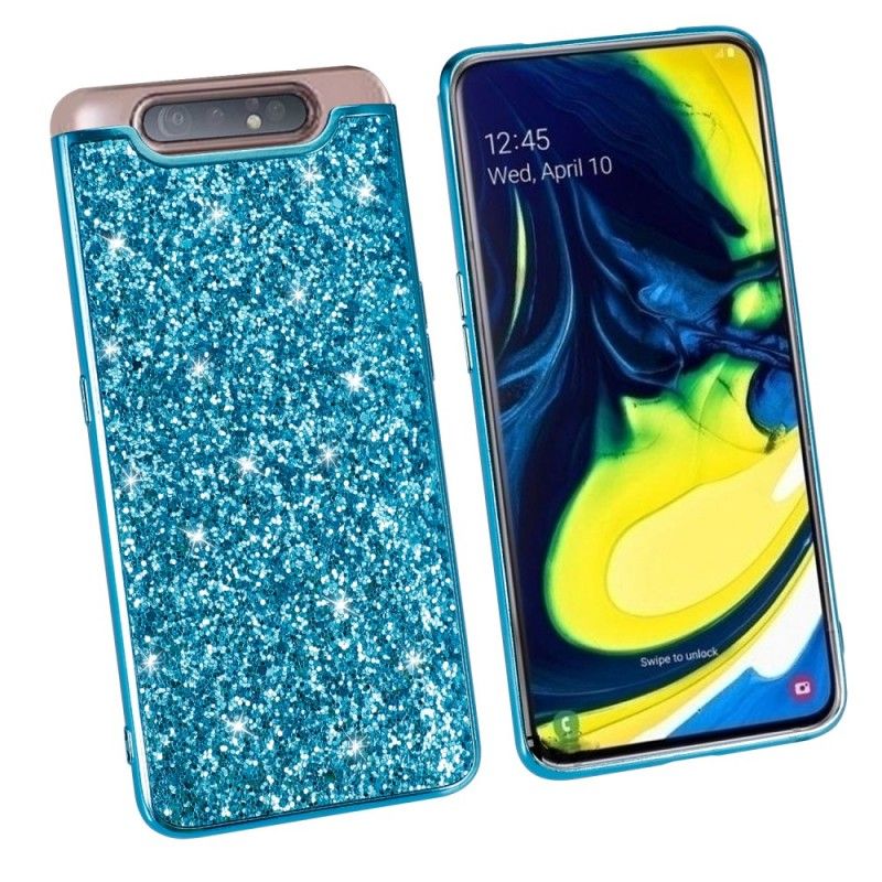 Skal för Samsung Galaxy A80 / A90 Svart Premium Glitter