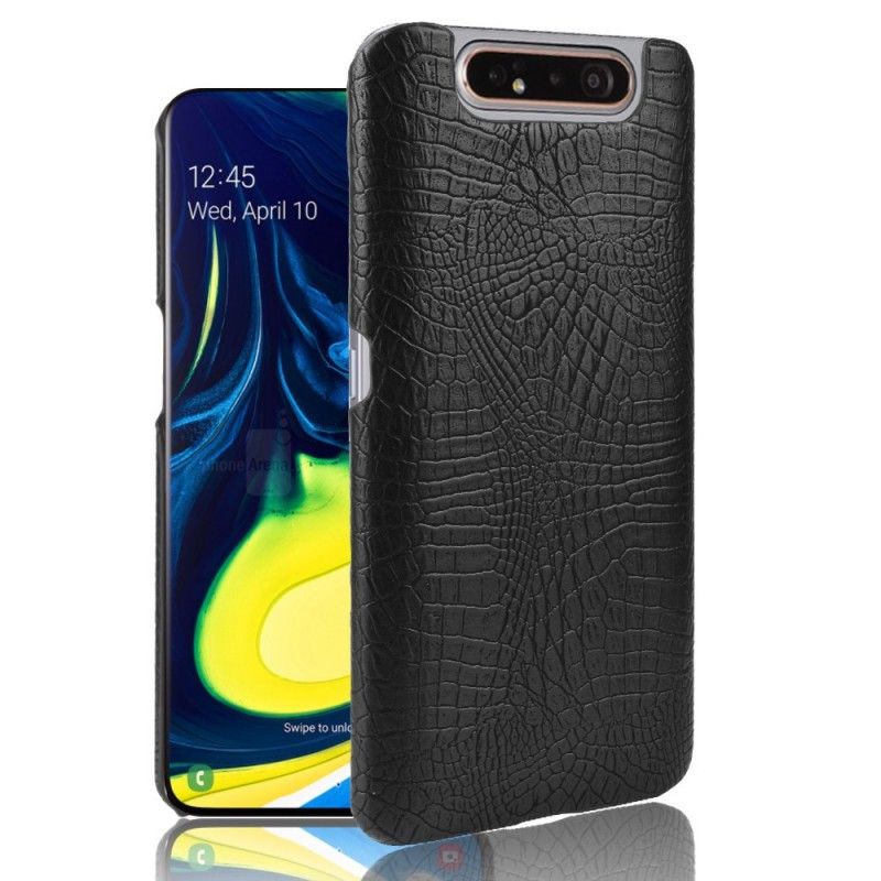 Skal Samsung Galaxy A80 / A90 Svart Krokodilhudeffekt