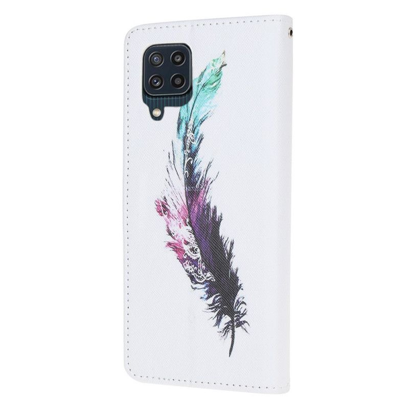 Fodral För Samsung Galaxy M32 Strap Feather