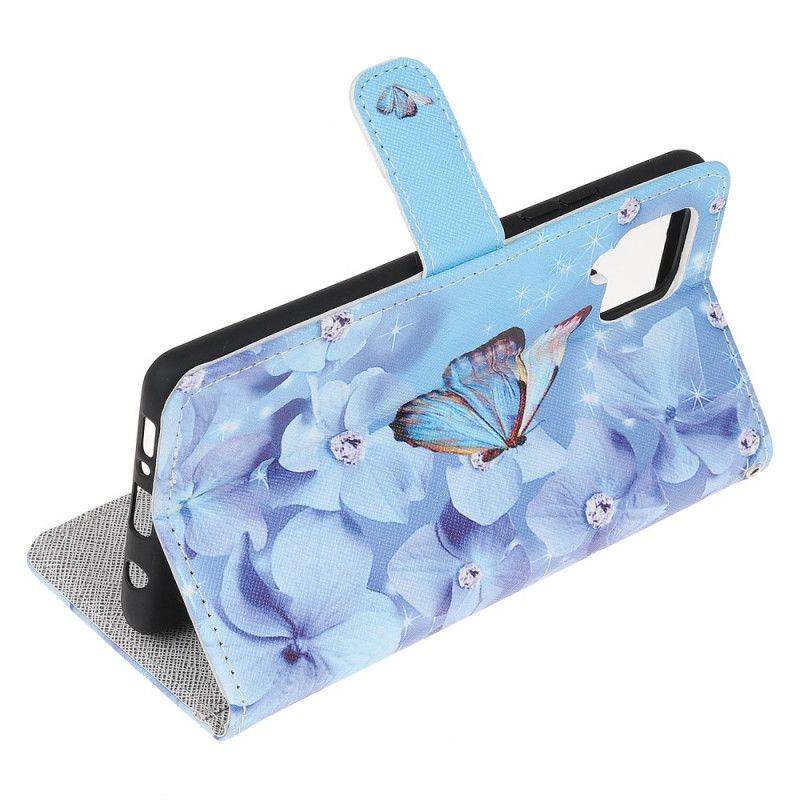 Fodral Samsung Galaxy M32 Diamond Strappy Butterflies