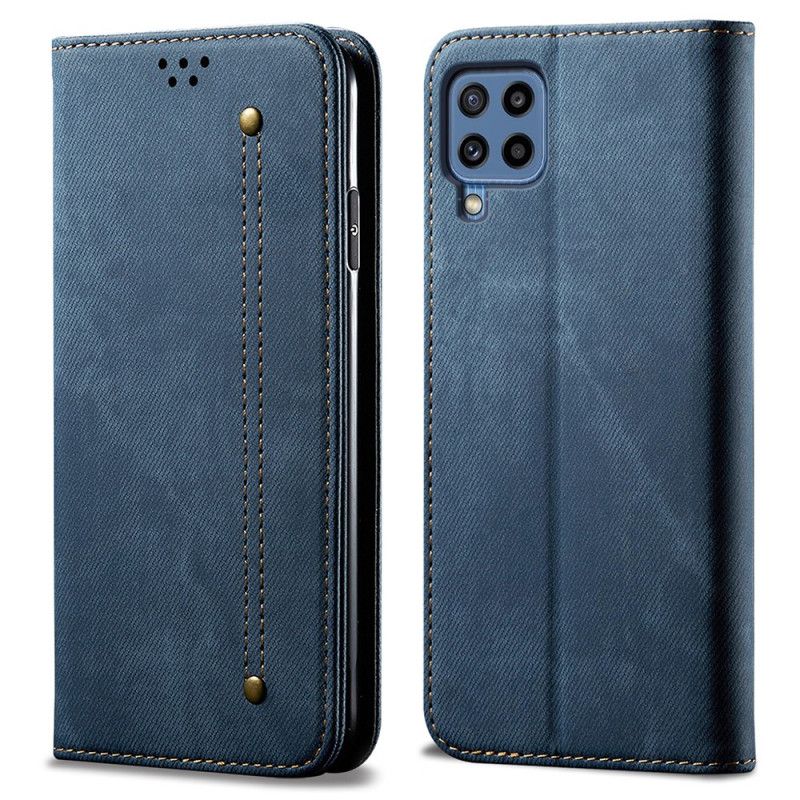 Folio-fodral Samsung Galaxy M32 Denimtyg