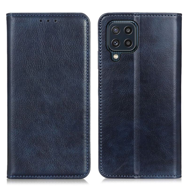 Folio-fodral Samsung Galaxy M32 Elegance Split Litchi Läder