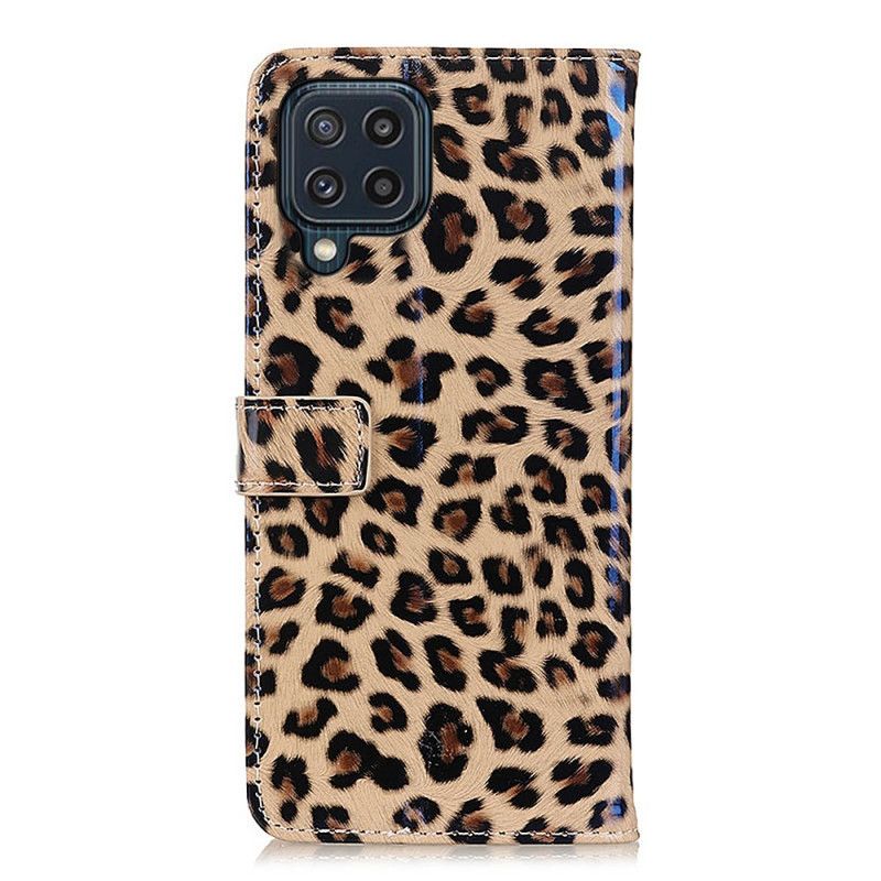 Läderfodral Samsung Galaxy M32 Telefonfodral Leopard