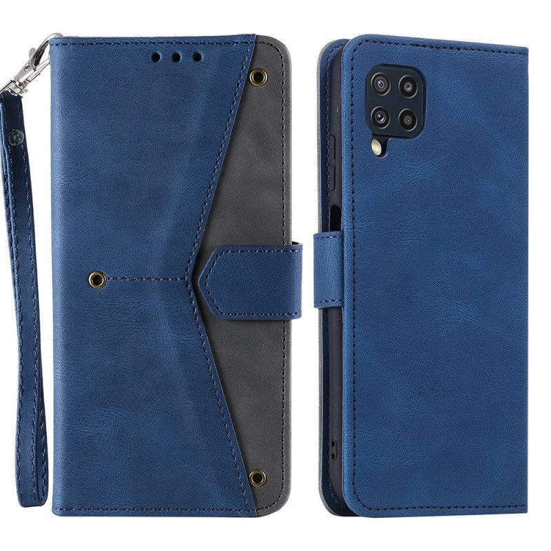 Läderskal Fodral Samsung Galaxy M32 Skin-touch-sömmar