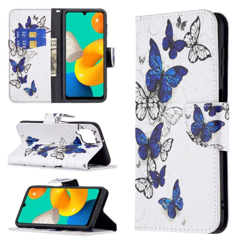 Skyddsfodral Samsung Galaxy M32 Butterflies Kings