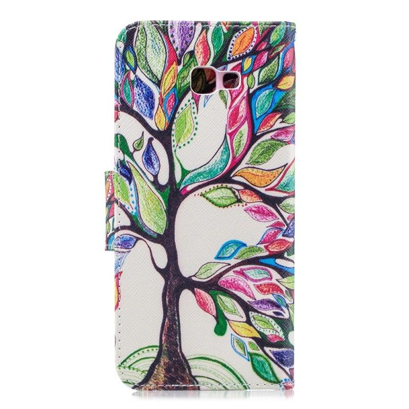 Fodral för Samsung Galaxy J4 Plus Färgat Träd