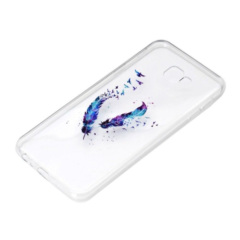 Skal Samsung Galaxy J4 Plus Transparent Fjäder