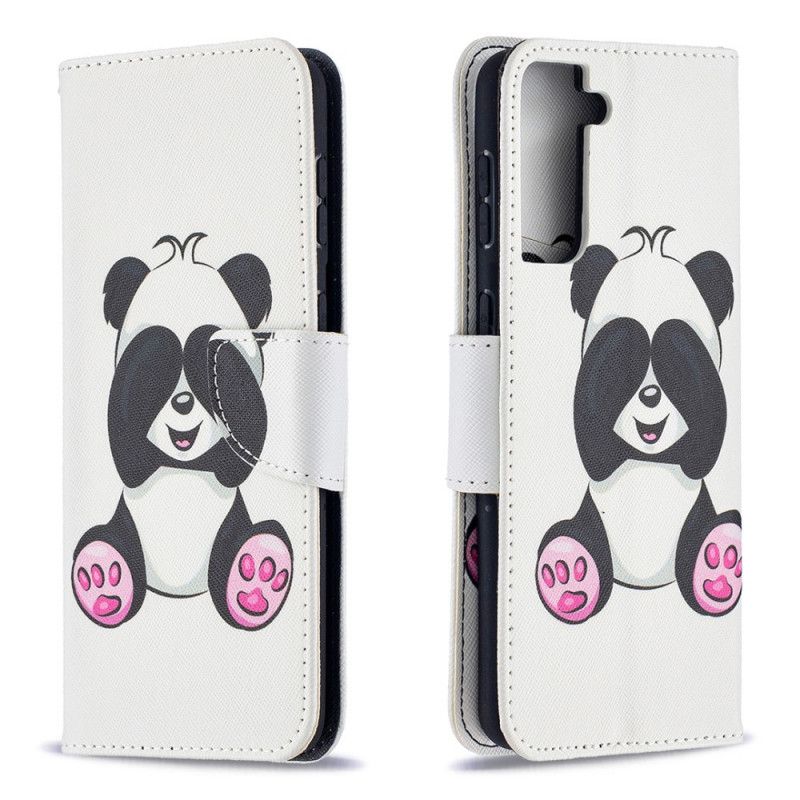Fodral för Samsung Galaxy S21 Plus 5G Rolig Panda