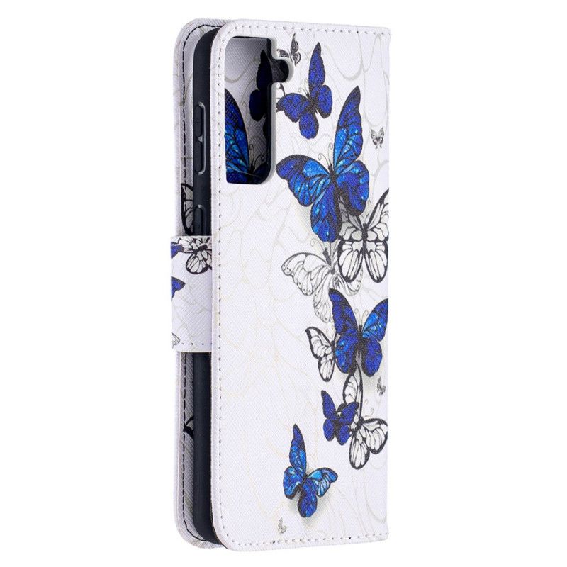 Fodral Samsung Galaxy S21 Plus 5G Vit Underbara Fjärilar