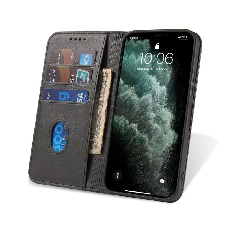 Folio-fodral för Samsung Galaxy S21 Plus 5G Svart Affärsstil Plus Lädereffekt