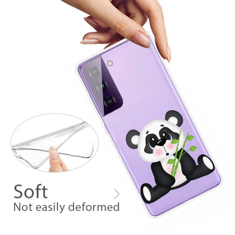 Skal för Samsung Galaxy S21 Plus 5G Transparent Ledsen Panda