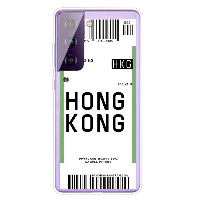 Skal Samsung Galaxy S21 Plus 5G Ombordstigningskort Till Hongkong