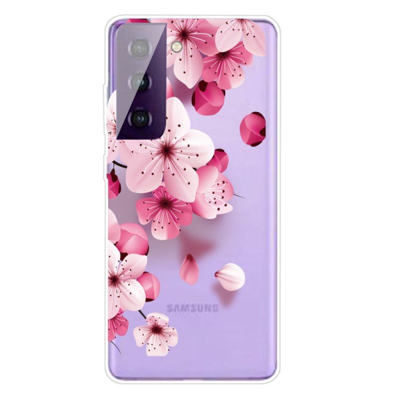 Skal Samsung Galaxy S21 Plus 5G Små Rosa Blommor