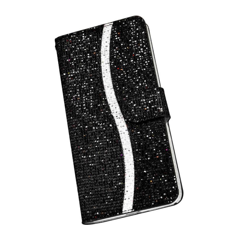 Skyddsfodral Samsung Galaxy S21 Plus 5G Svart Glitter Design