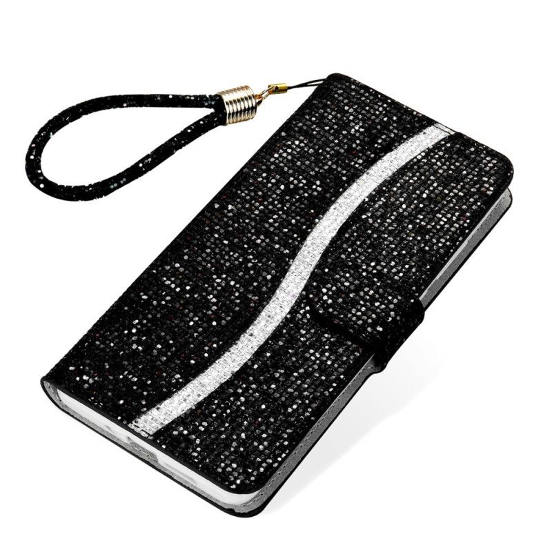 Skyddsfodral Samsung Galaxy S21 Plus 5G Svart Glitter Design