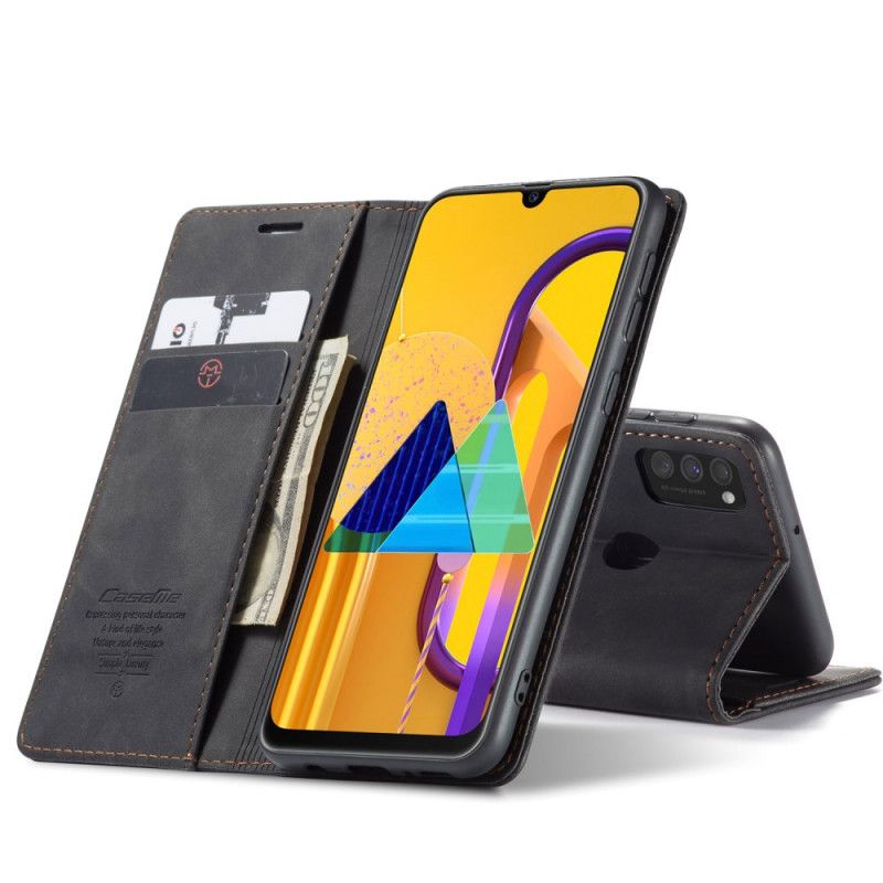 Folio-fodral Samsung Galaxy M21 Svart Konstläderfodral