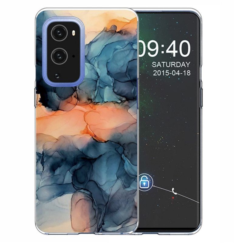 Skal OnePlus 9 Grå Färgad Marmor