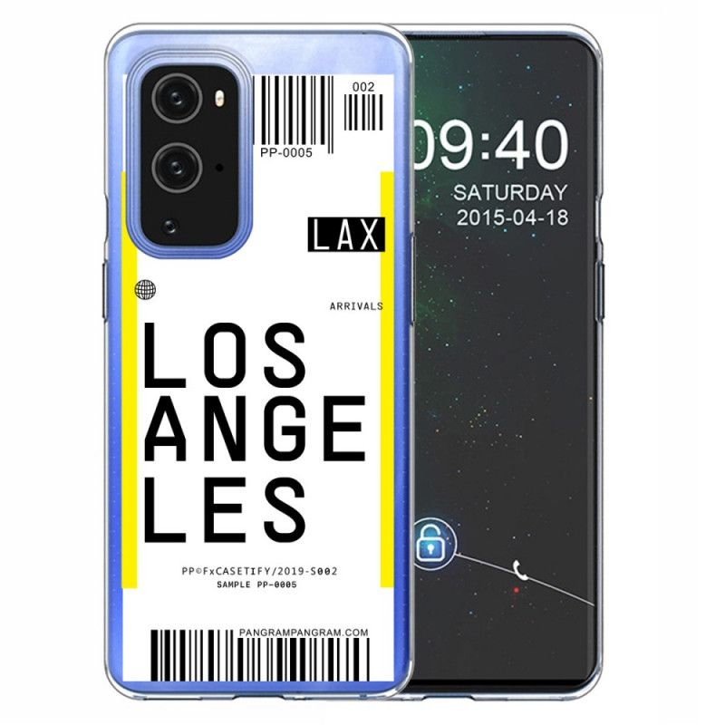 Skal OnePlus 9 Mobilskal Ombordstigningskort Till Los Angeles