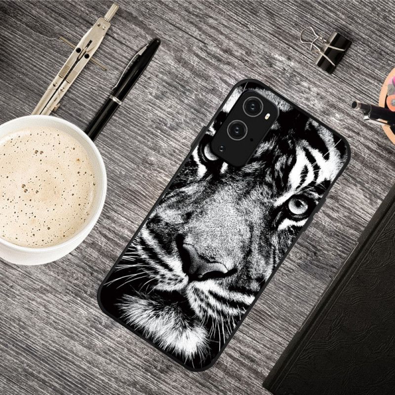 Skal OnePlus 9 Mobilskal Svartvit Tiger