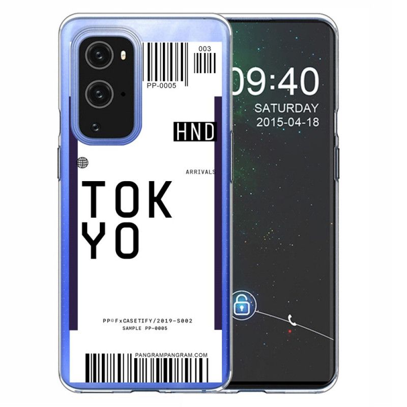 Skal OnePlus 9 Svart Boardingkort Tokyo