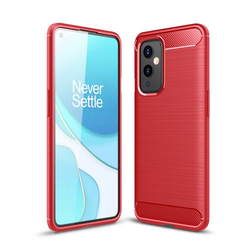 Skal OnePlus 9 Svart Borstad Kolfiber